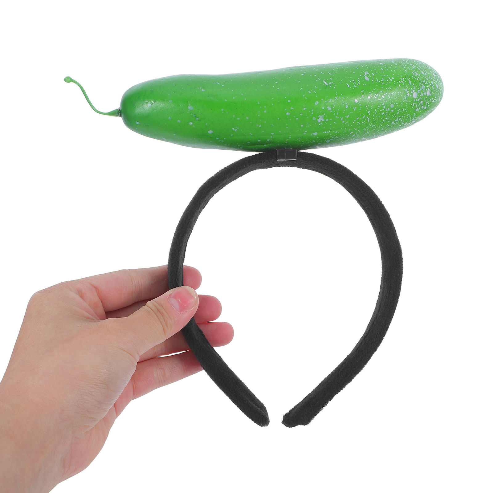 Hair Care Vegetables - 2個セット コスチュームキュウリヘッドバンド 面白い野菜ヘアフープ スパ、メイクアップ、フェスティバル、パーティー、フェイシャルケア、写真撮影用小道具 野菜ヘッドバンド