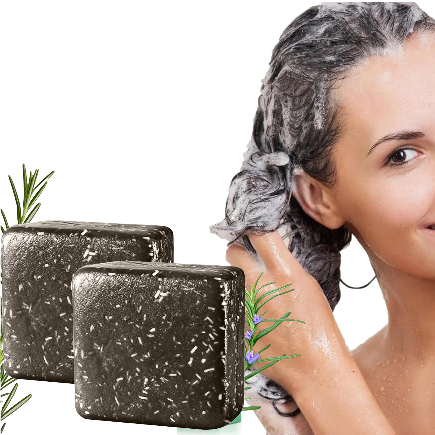 Hair Care Pantene - ローズマリーシャンプーバー 育毛用 天然固形シャンプー ローズマリーオイル配合 脂性頭皮＆乾燥毛ケア 女性＆男性用