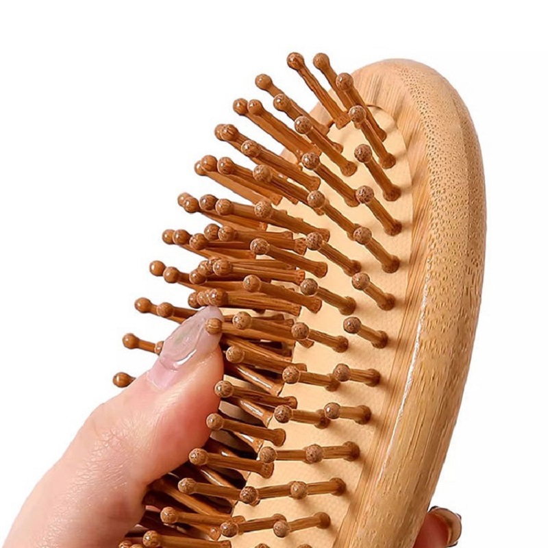 カスタム木製エアクッションコーム,プレミアムバンブーヘアブラ - Bamboo Hair Brush のレビューと価格