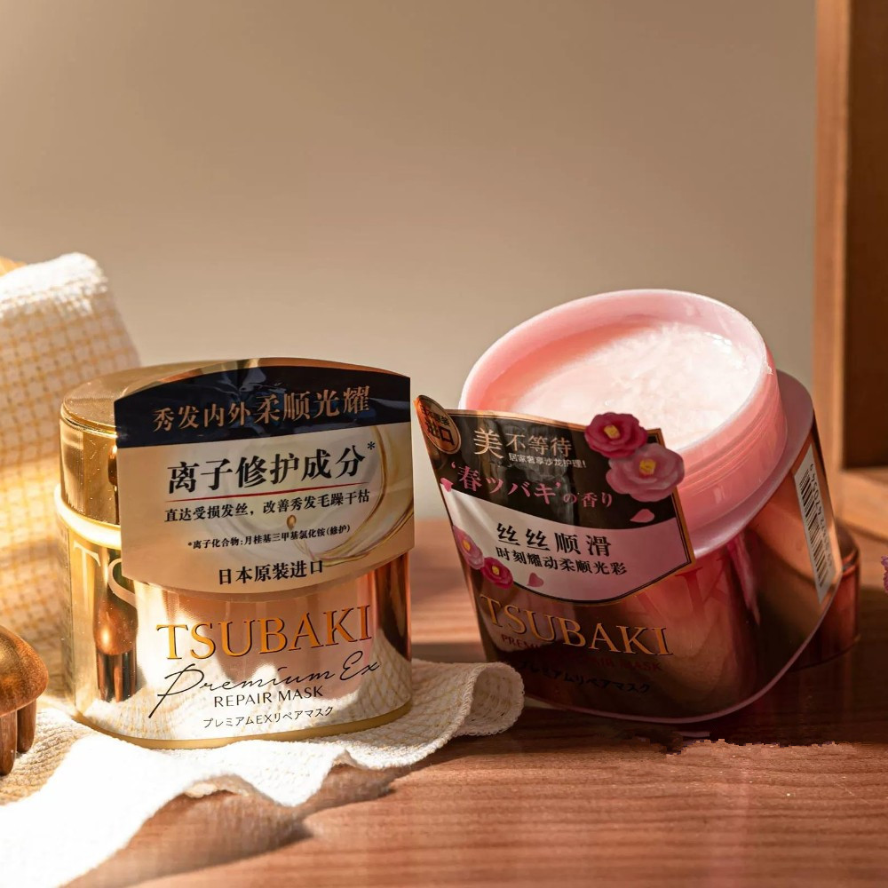 TSUBAKI プレミアムリペアヘアマスク、乾燥して傷んだ髪 - Hair Care Tsubaki のレビューと価格