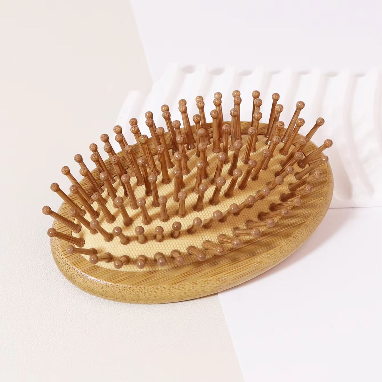 1個入り竹製ブラシ、静電気防止エアクッションヘアブラシ、抜け - Bamboo Hair Brush のレビューと価格