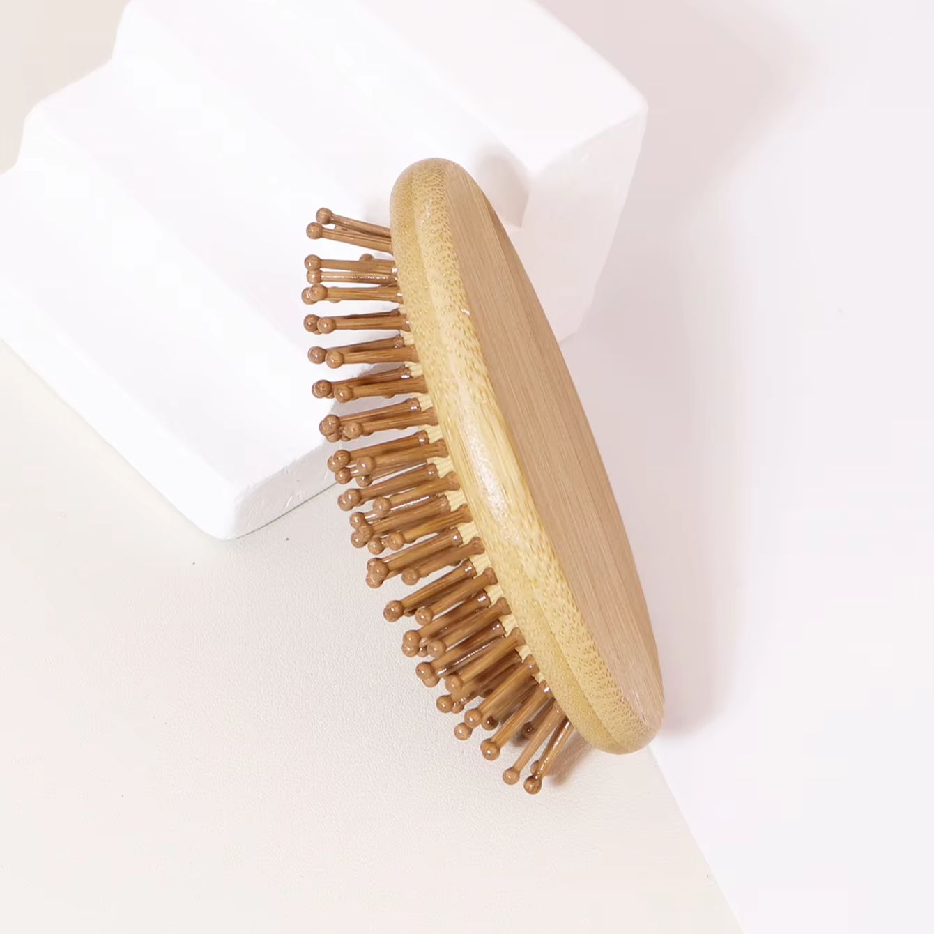 1個入り竹製ブラシ、静電気防止エアクッションヘアブラシ、抜け - Bamboo Hair Brush のレビューと価格