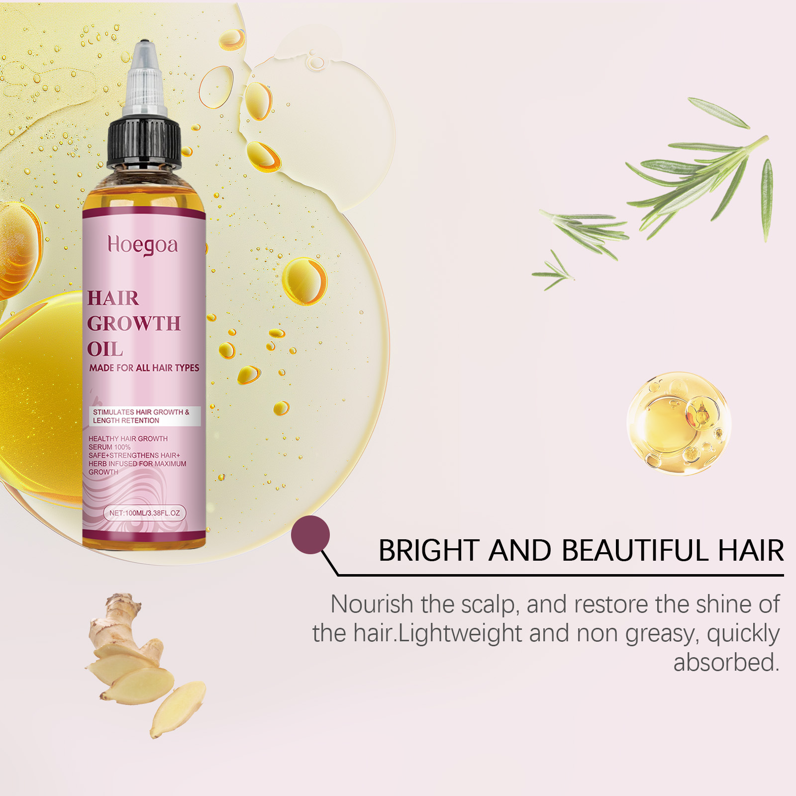 育毛オイル 枝毛を修復する 乾燥して縮れた髪を改善する 脱毛 - Hair Care For Hair Growth のレビューと価格
