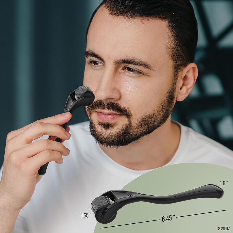 540本の針が付いた顔と体の毛の成長促進用ダーマローラー、肌 - Hair Care For Hair Growth のレビューと価格