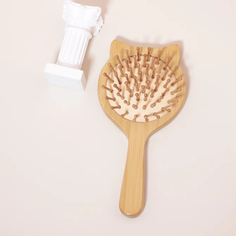 1Pc 新ヘアケア木製櫛パドルクッションヘアブラシマッサージ - Bamboo Hair Brush のレビューと価格