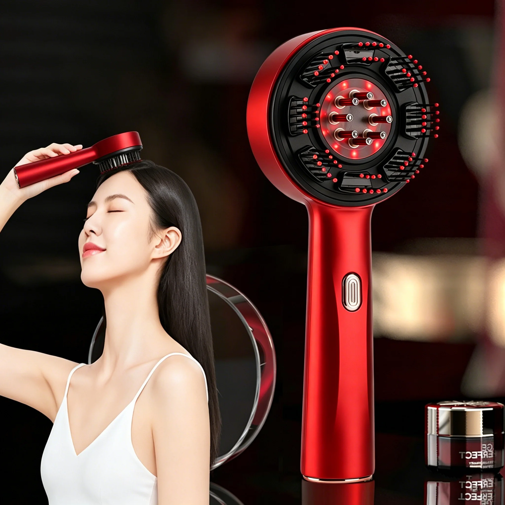 電動マッサージコーム ポータブル毛包コーム 頭皮オイル液塗布 - Hair Care For Hair Growth のレビューと価格