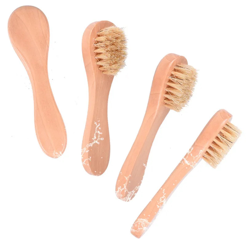1-6 個角質除去ブラシ洗顔ブラシ竹馬毛洗顔マッサージフェイ - Bamboo Hair Brush のレビューと価格