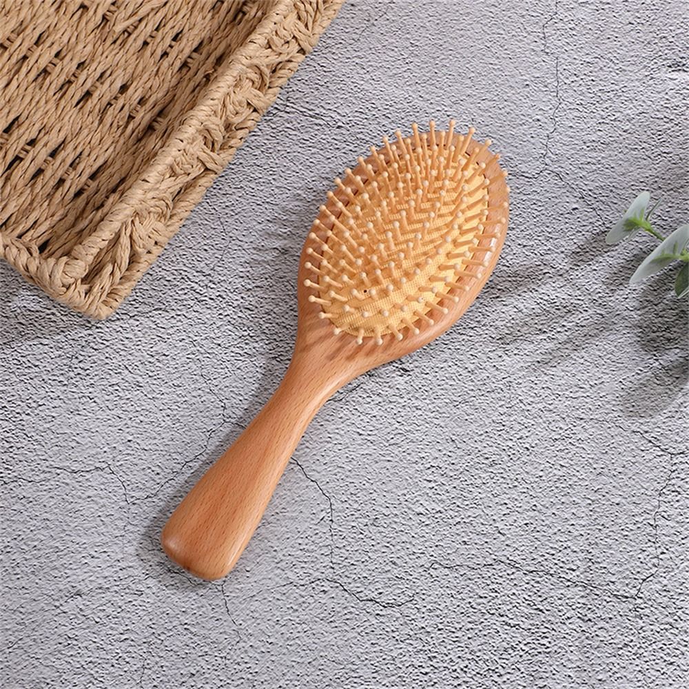 プロフェッショナルエアクッション木製櫛脱毛頭皮ケア竹櫛結び目 - Bamboo Hair Brush のレビューと価格