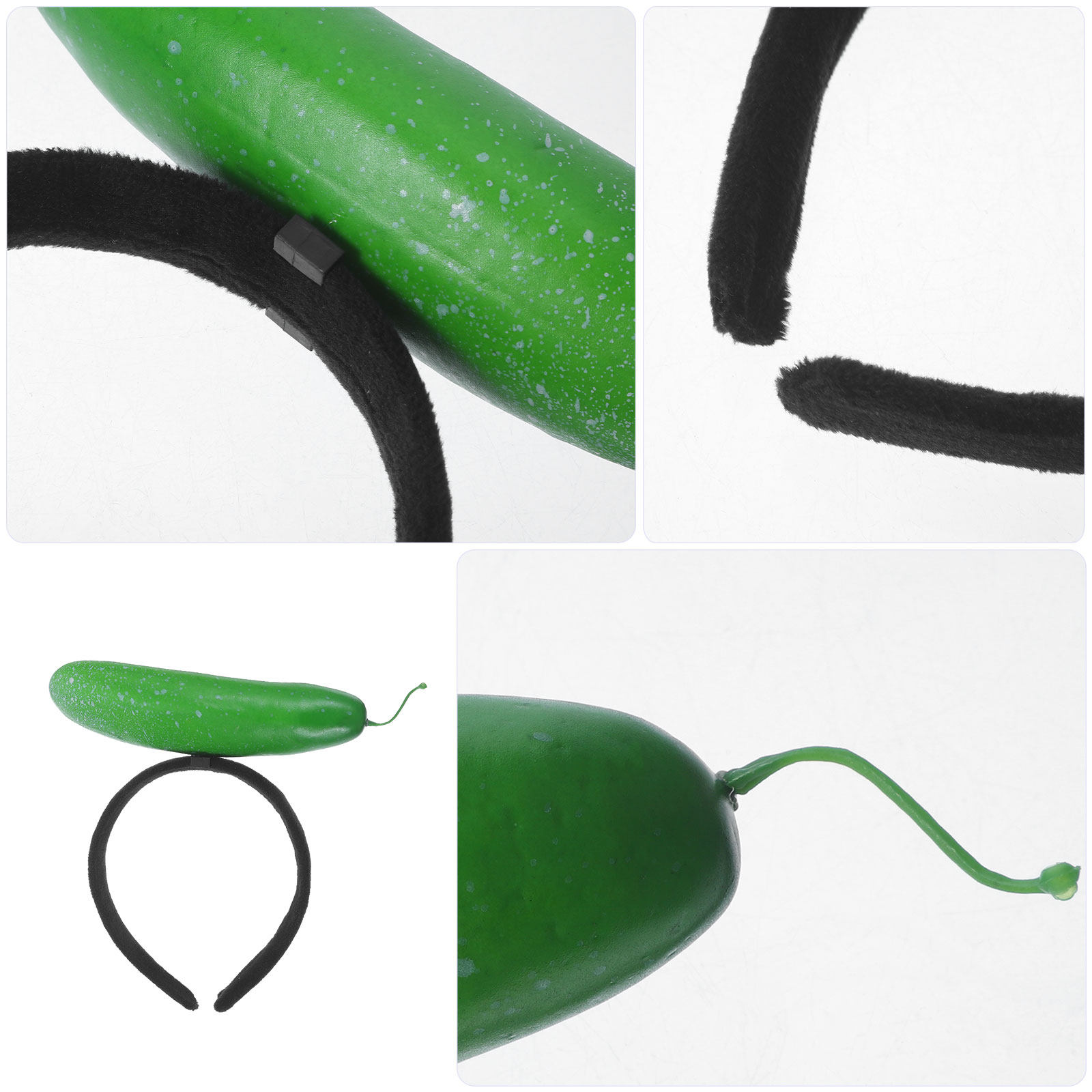 2個セット コスチュームキュウリヘッドバンド 面白い野菜ヘア - Hair Care Vegetables のレビューと価格