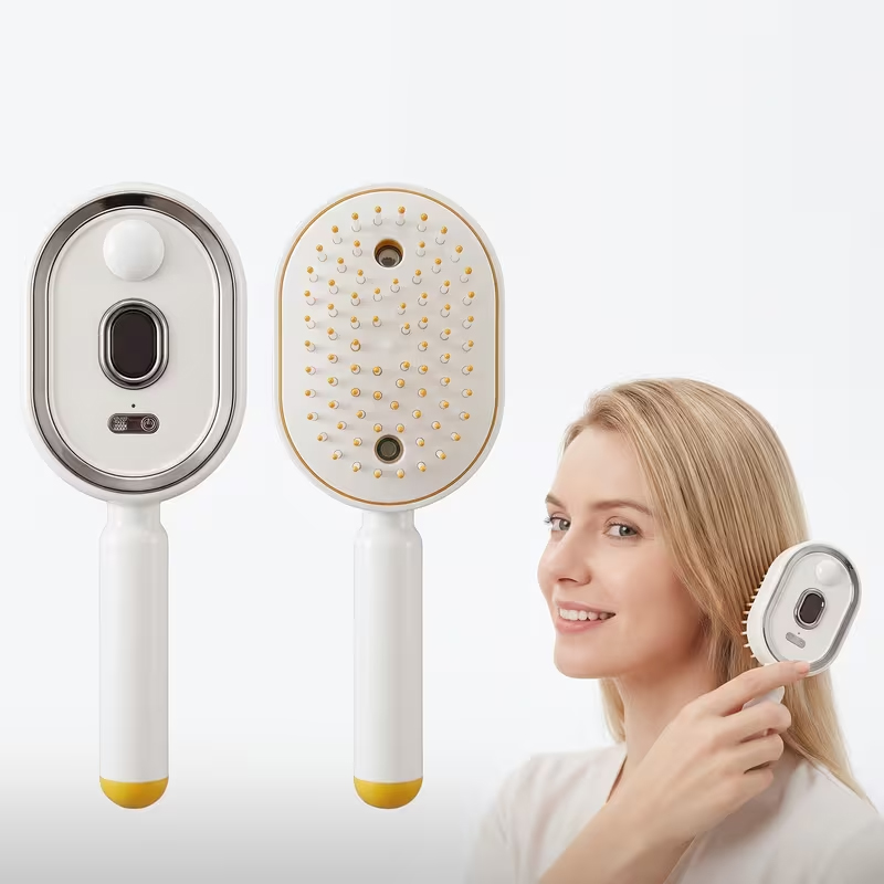 電動エアバッグマッサージコーム エッセンシャルオイルミスト付 - Hair Care Essential Oil のレビューと価格