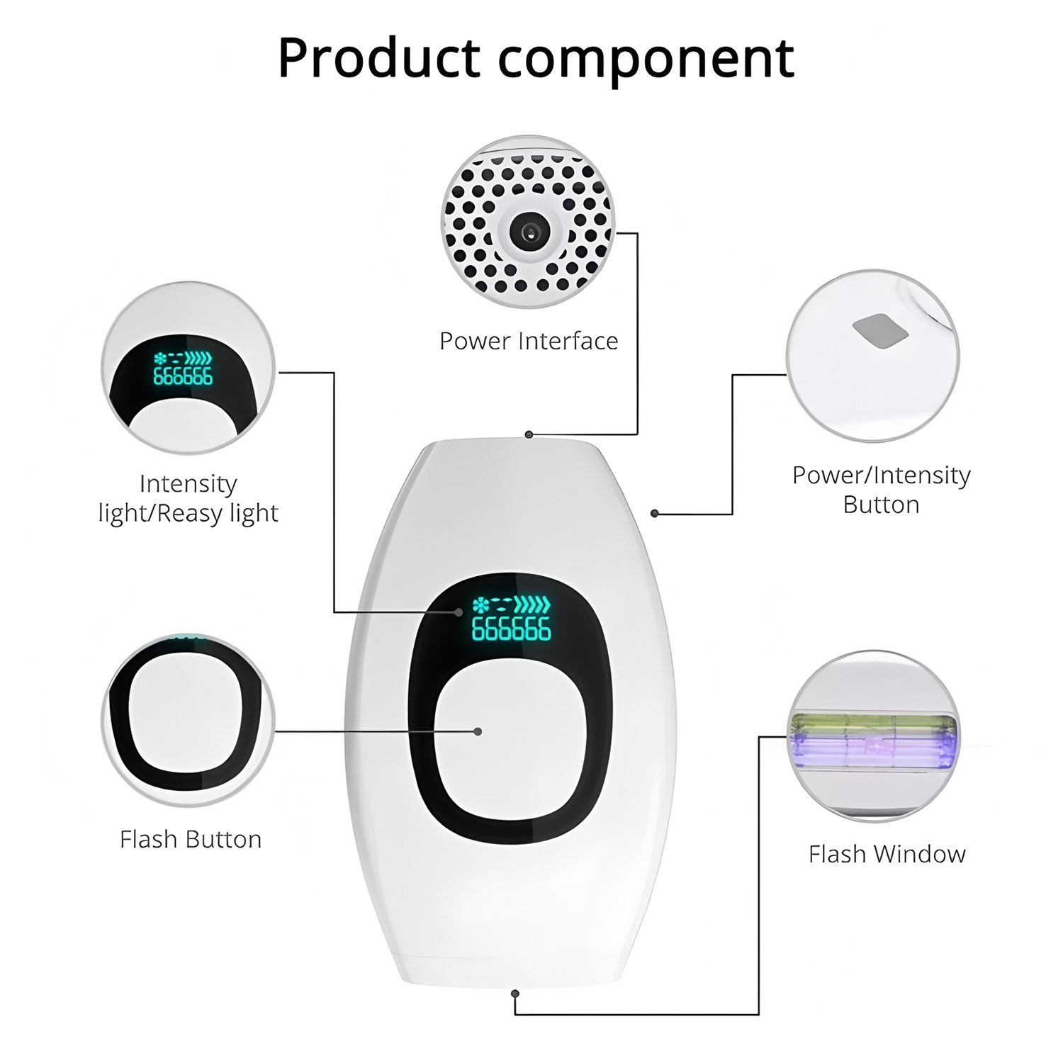美容ケア IPL 脱毛装置 990000 フラッシュ 無痛永 - From Home Hair Care のレビューと価格
