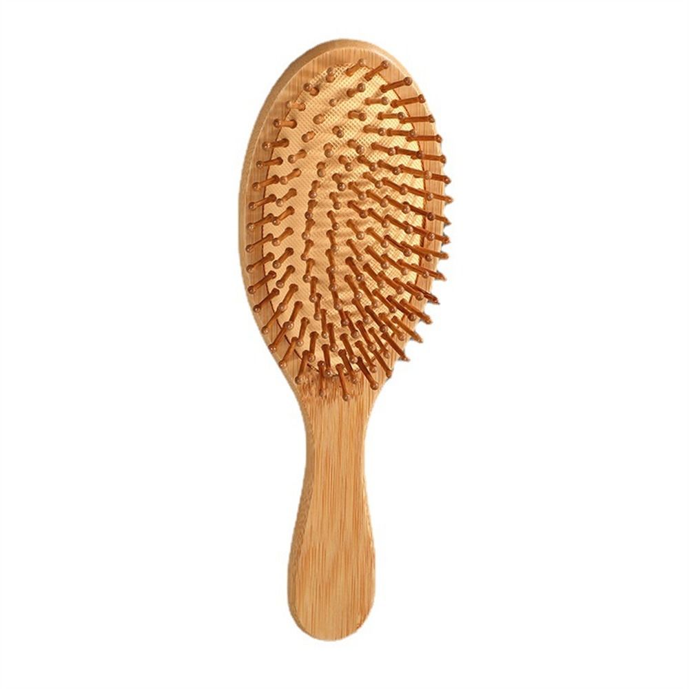 プロのエアクッション木製コームマッサージブラシ頭皮ケア竹コー - Bamboo Hair Brush のレビューと価格